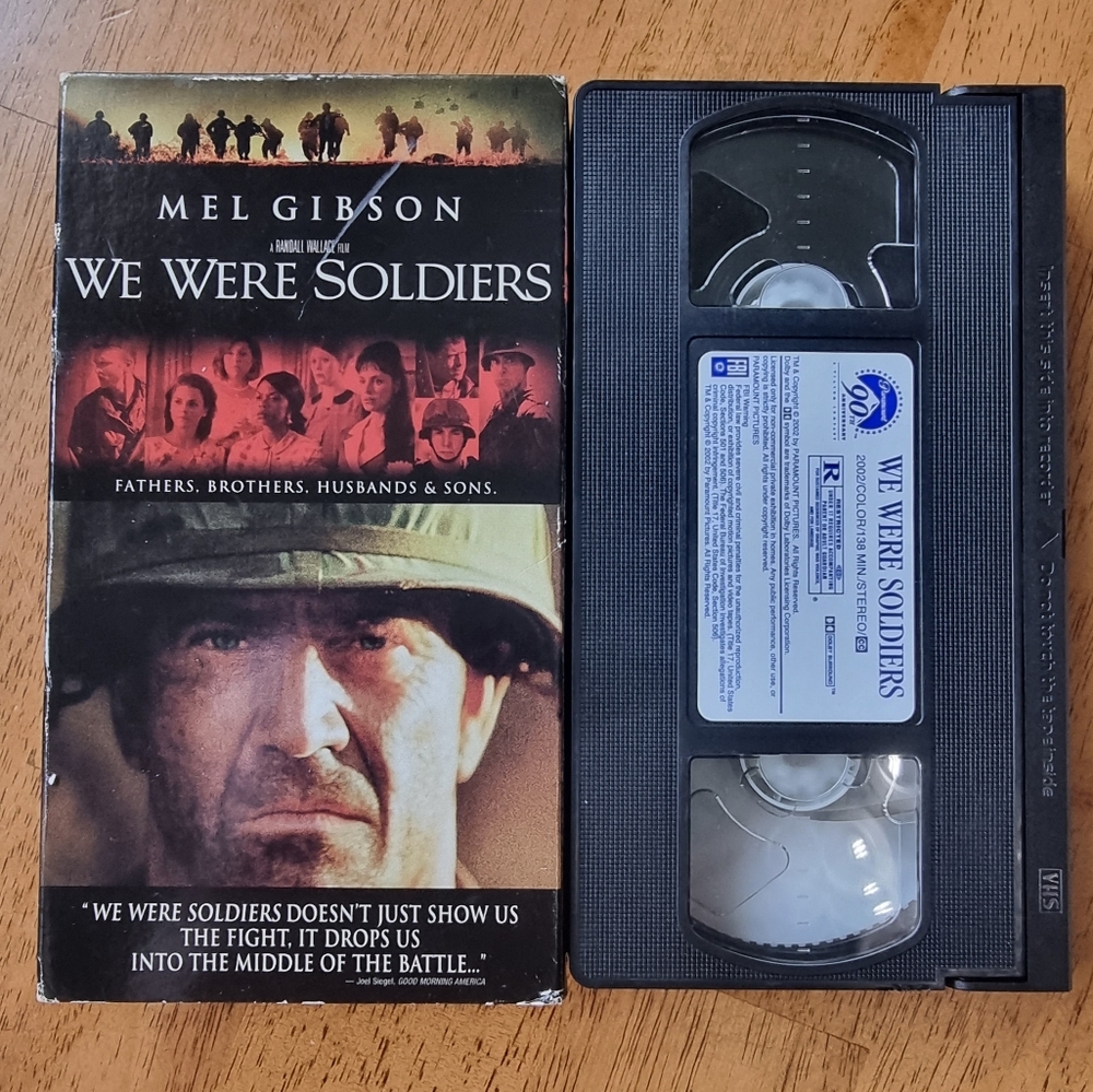 WE WERE SOLDIERS ~ Mel Gibson Vintage 2002 VHS Movie
